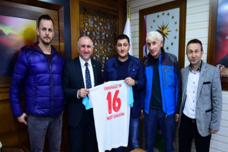 Orhangazi Futbol Kulübü'nden Çağlayan'a ziyaret