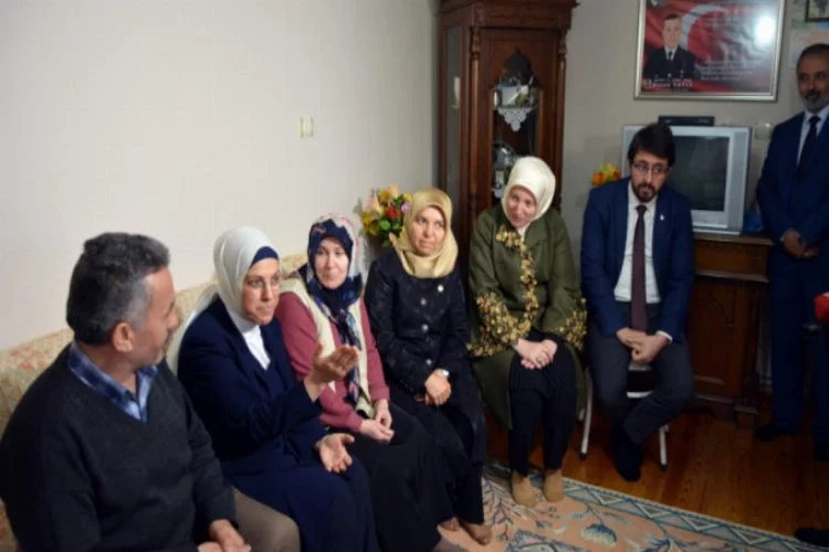 Bursa'da şehit ailesine ziyaret