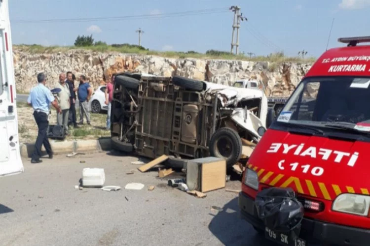 Didim'de trafik kazası; 4 yaralı
