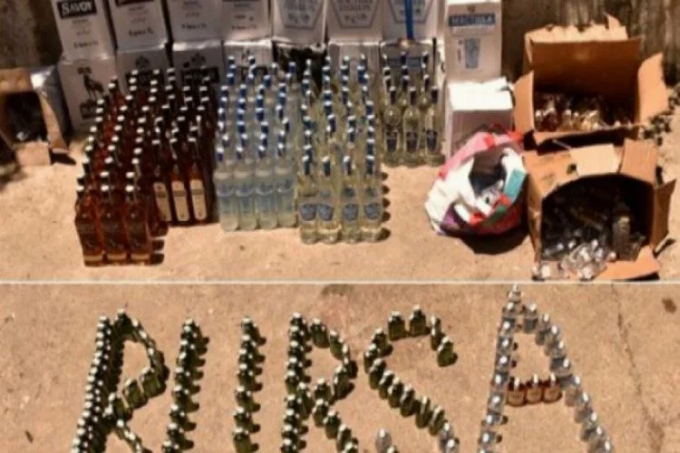Bursa'da 662 şişe kaçak içki ele geçirildi