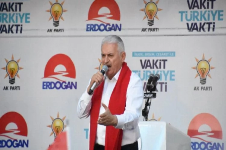 Başbakan Binali Yıldırım İzmir'de seçim maratonuna başladı