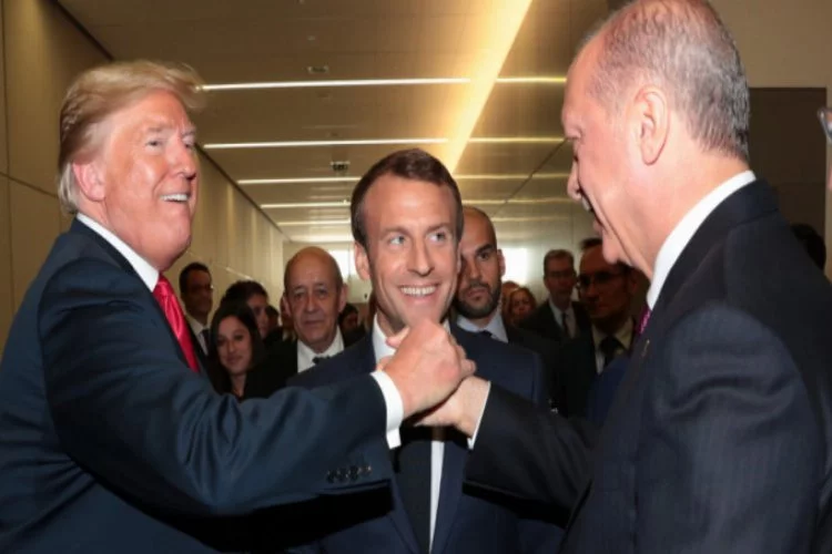 Erdoğan'dan Macron ve Trump ile samimi sohbet