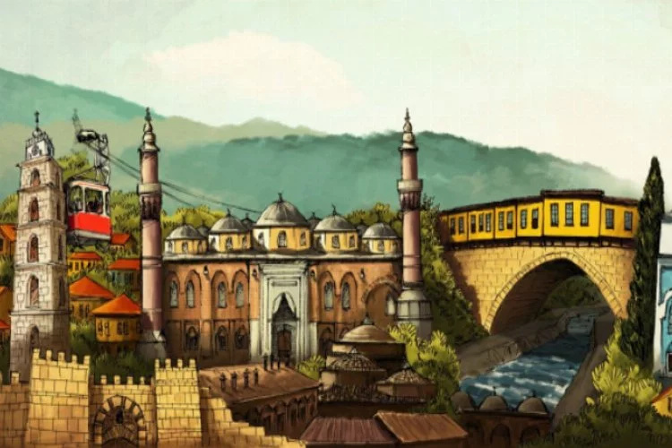 Asırlık kent Bursa, tuvallere yansıdı