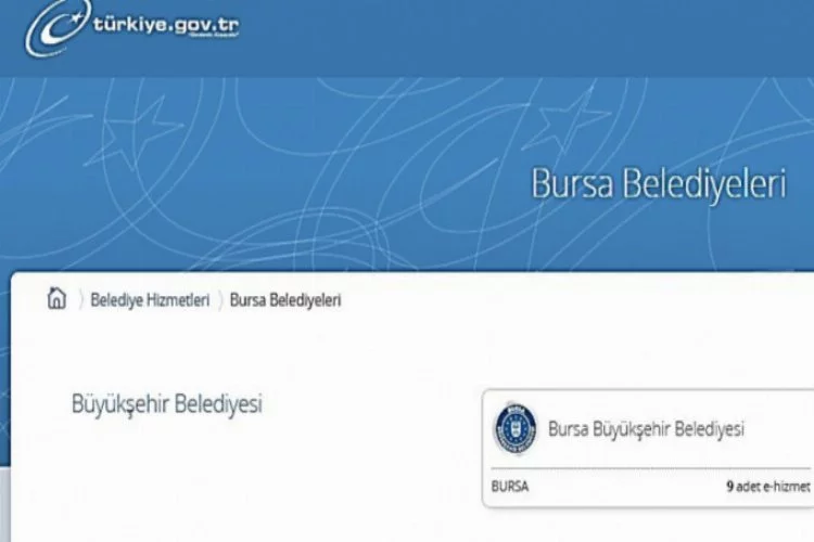 Bursa Büyükşehir'den yeni hizmet!