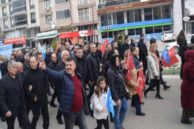 Bursa'da o zulme protesto
