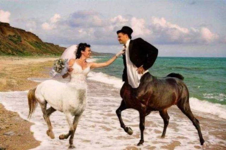 Rusların birbirinden komik düğün fotoğrafları