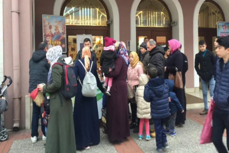 Bursa'da vatandaşlar oraya akın etti