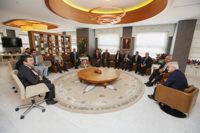 DSP Genel Başkanı Aksakal’dan Başkan Erdem’e ziyaret