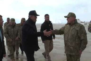 Bakan Akar, Irak sınırında