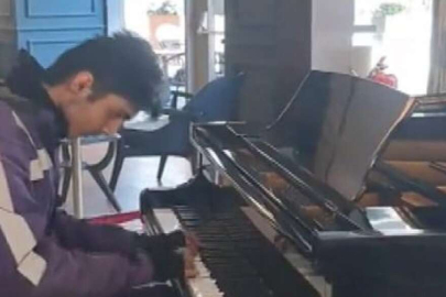 Piyano çalan kurye konuştu