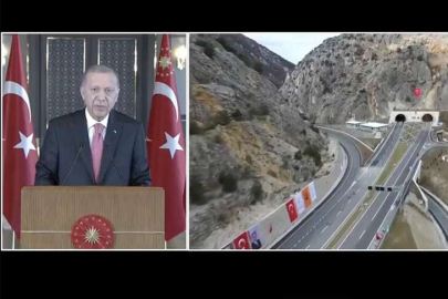 Amasya Badal Tüneli açıldı! Cumhurbaşkanı Erdoğan'dan açıklamalar