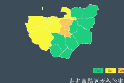 Bursalılar dikkat! 3 ilçeye turuncu uyarı