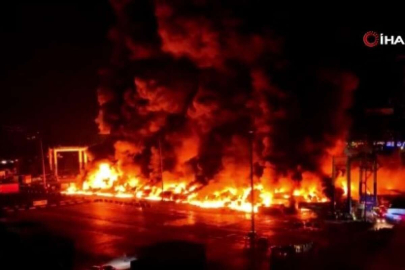 İskenderun Limanı'nda büyük yangın!