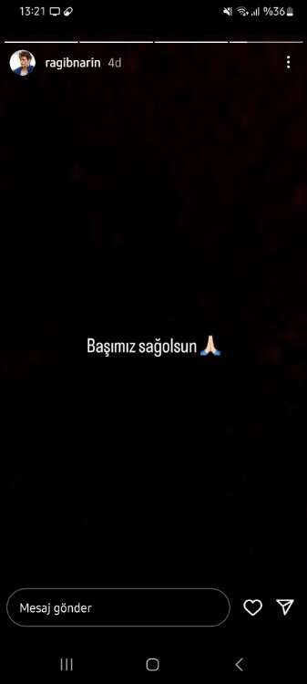 EN YAKIN ARKADAŞINDAN PAYLAŞIM GELDİ