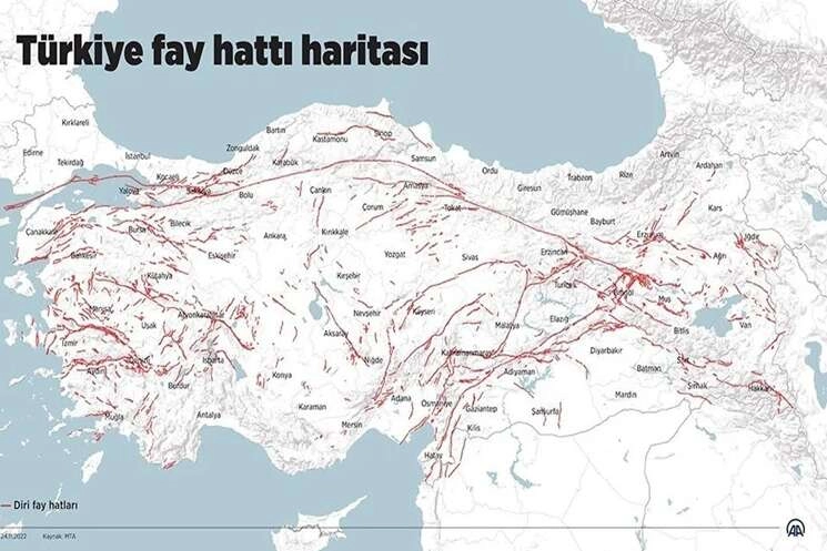 Diri fay haritası yenilendi: Bursa da listede!