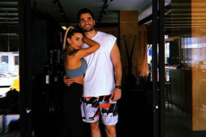İrem Derici, sevgilisi Atakan Işıktutan ile spor salonunda