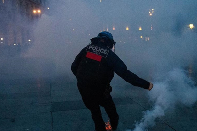 Fransa'da Filistin'e destek gösterisi! Polisler müdahale etti