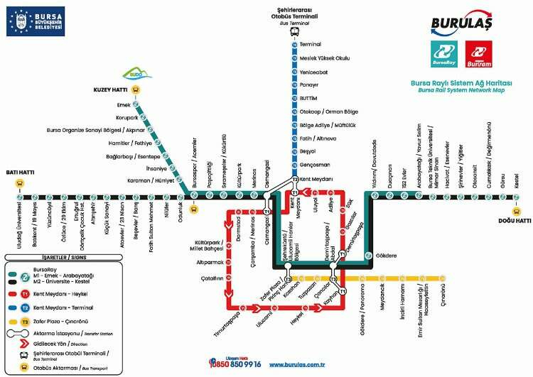 Bursa Metro Saatleri | BursaRay Saatleri | 13 Kasım 2023 Pazartesi