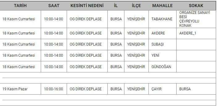Bursa'da hangi ilçelerde elektrik kesintisi yapılacak? UEDAŞ duyurdu -2