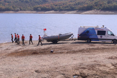 Barajda arama kurtarma tatbikatı yapıldı
