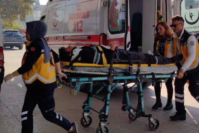 Bursa'da cip dere yatağına devrildi