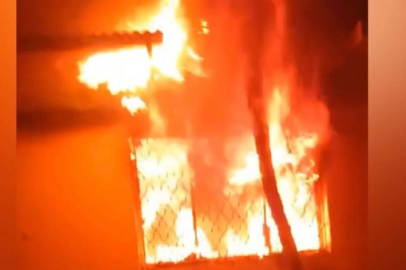 Klima patladı, evde yangın çıktı