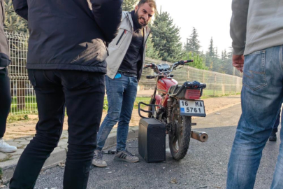 Bursa'da kaza geçiren motosikletli bilgisayarını sordu