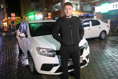 Otomobil içerisinde dalgaların hedefi oldu!