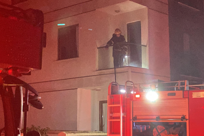 Binada yangın paniği!