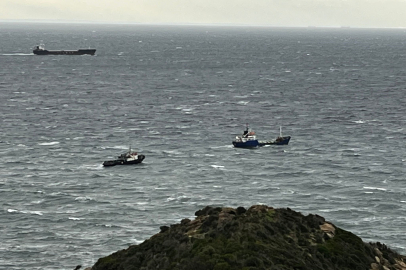 Helikopterle tahliye edilen gemi Kapıdağ Yarımadası açıklarında...