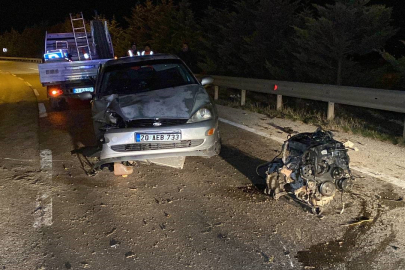 Kocaeli haber: Otomobilin motoru fırladı!