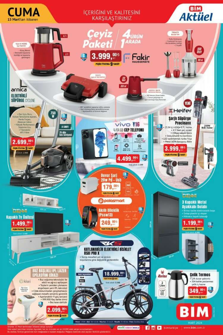 BİM Aktüel 15 Mart 2024: Elektronikten beyaz eşyaya, BİM'de bu hafta indirim şöleni!-Bursa Hayat Gazetesi-6