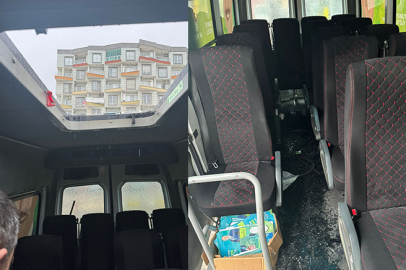 AK Parti'nin seçim aracı kimliği belirsiz kişilerce taşlandı!