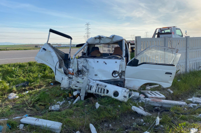 Bandırma-Karacabey karayolunda feci kaza!