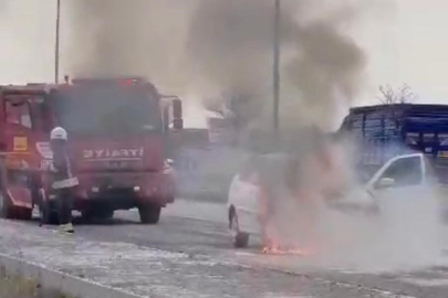 Seyir halinde alevlere teslim oldu!