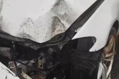 Sürücüsünün kontrolden çıkan otomobil kaza yaptı