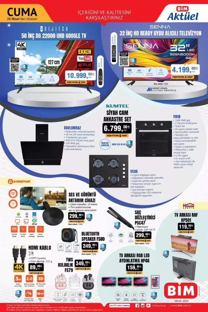 26 Nisan 2024 Cuma günü BİM aktüel kataloğunda kaçırılmayacak fırsatlar-Bursa Hayat Gazetesi-2