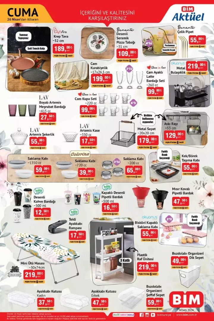 26 Nisan 2024 Cuma günü BİM aktüel kataloğunda kaçırılmayacak fırsatlar-Bursa Hayat Gazetesi-5