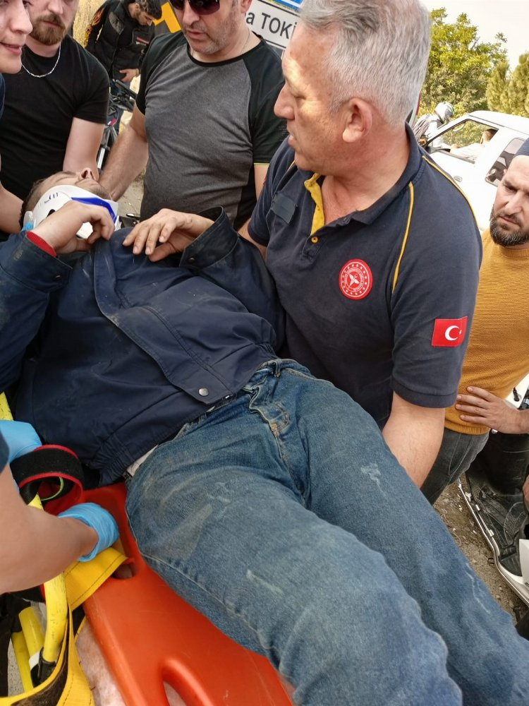 Bursa'da motosiklet bariyerlere ok gibi saplandı!-Bursa Hayat Gazetesi-3