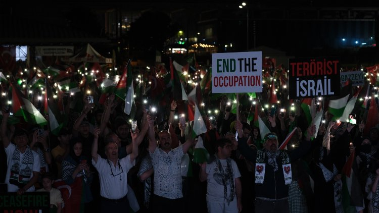 Bursa'da binlerce kişi Filistin için bir araya geldi - Bursa Hayat Gazetesi-3