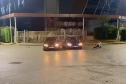 Bursa'da 50 bin lira ceza yiyince bu kez bisikletle drift attı