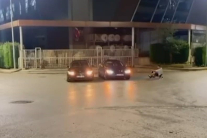 Bursa'da 50 bin lira ceza yiyince bu kez bisikletle drift attı