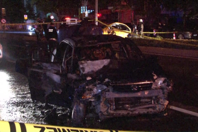 Aşırı hız kazaya neden oldu! Çarptıktan sonra alev alev yandı