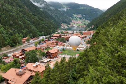 Uzungöl'de bir ilk: Doğa harikası kuş bakışı izlenecek!