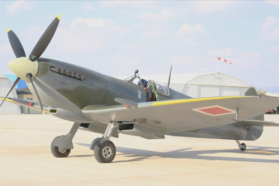 Spitfire Mk9 savaş uçağı Eskişehir'de!