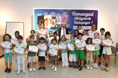 Osmangazi’de çocukların sertifika heyecanı