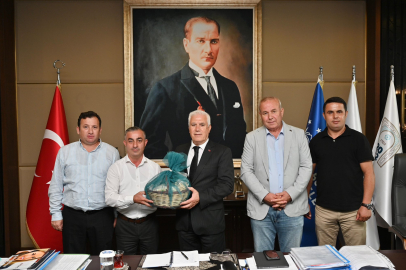 Başkan Mustafa Bozbey, Manyas Belediye Başkanı'nı ağırladı