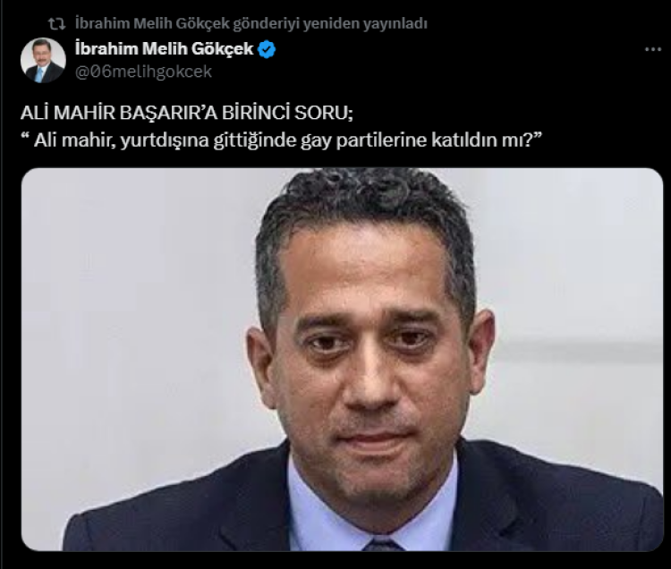 Melih Gökçek'in Ali Mahir Başarır paylaşımı sosyal medyayı karıştırdı! Bursa Hayat Gazetesi -2