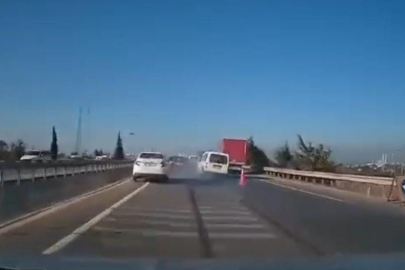 Bursa'da takip mesafesi kazası!