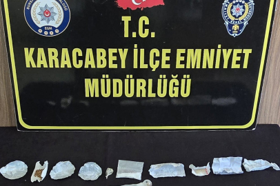 Polisten Karacabey'de yasaklı madde baskını